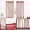 image:imageDriftAway Kitchen Curtains Striped Tier Linen Short Curtains Windowpane Plaid Cafe 45 Inch Length for Living Room Bathroom Chris Farmhouse Rustic Rod Pocket 2 Panels GrayChris Red