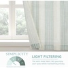 image:imageDriftAway Kitchen Curtains Striped Tier Linen Short Curtains Windowpane Plaid Cafe 45 Inch Length for Living Room Bathroom Chris Farmhouse Rustic Rod Pocket 2 Panels GrayChris Jade Green