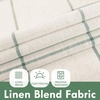image:imageDriftAway Kitchen Curtains Striped Tier Linen Short Curtains Windowpane Plaid Cafe 45 Inch Length for Living Room Bathroom Chris Farmhouse Rustic Rod Pocket 2 Panels GrayLoden Green