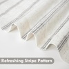 image:imageDriftAway Kitchen Curtains Striped Tier Linen Short Curtains Windowpane Plaid Cafe 45 Inch Length for Living Room Bathroom Chris Farmhouse Rustic Rod Pocket 2 Panels GrayFarmhouse Gray