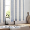 image:imageDriftAway Kitchen Curtains Striped Tier Linen Short Curtains Windowpane Plaid Cafe 45 Inch Length for Living Room Bathroom Chris Farmhouse Rustic Rod Pocket 2 Panels GrayChris Navy