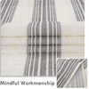 image:imageDriftAway Kitchen Curtains Striped Tier Linen Short Curtains Windowpane Plaid Cafe 45 Inch Length for Living Room Bathroom Chris Farmhouse Rustic Rod Pocket 2 Panels GrayChris Gray