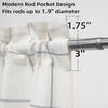 image:imageDriftAway Kitchen Curtains Striped Tier Linen Short Curtains Windowpane Plaid Cafe 45 Inch Length for Living Room Bathroom Chris Farmhouse Rustic Rod Pocket 2 Panels GrayGrey