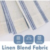 image:imageDriftAway Kitchen Curtains Striped Tier Linen Short Curtains Windowpane Plaid Cafe 45 Inch Length for Living Room Bathroom Chris Farmhouse Rustic Rod Pocket 2 Panels GrayFarmhouse Navy