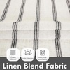 image:imageDriftAway Kitchen Curtains Striped Tier Linen Short Curtains Windowpane Plaid Cafe 45 Inch Length for Living Room Bathroom Chris Farmhouse Rustic Rod Pocket 2 Panels GrayFarmhouse Black