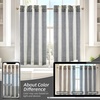 image:imageDriftAway Kitchen Curtains Striped Tier Linen Short Curtains Windowpane Plaid Cafe 45 Inch Length for Living Room Bathroom Chris Farmhouse Rustic Rod Pocket 2 Panels GrayChris Black