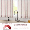 image:imageDriftAway Kitchen Curtains Striped Tier Linen Short Curtains Windowpane Plaid Cafe 45 Inch Length for Living Room Bathroom Chris Farmhouse Rustic Rod Pocket 2 Panels GrayFarmhouse Red