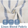 image:imageDriftAway Kitchen Curtains Striped Tier Linen Short Curtains Windowpane Plaid Cafe 45 Inch Length for Living Room Bathroom Chris Farmhouse Rustic Rod Pocket 2 Panels GrayFarmhouse Navy