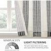 image:imageDriftAway Kitchen Curtains Striped Tier Linen Short Curtains Windowpane Plaid Cafe 45 Inch Length for Living Room Bathroom Chris Farmhouse Rustic Rod Pocket 2 Panels GrayChris Black