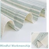 image:imageDriftAway Kitchen Curtains Striped Tier Linen Short Curtains Windowpane Plaid Cafe 45 Inch Length for Living Room Bathroom Chris Farmhouse Rustic Rod Pocket 2 Panels GrayChris Jade Green