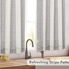 image:imageDriftAway Kitchen Curtains Striped Tier Linen Short Curtains Windowpane Plaid Cafe 45 Inch Length for Living Room Bathroom Chris Farmhouse Rustic Rod Pocket 2 Panels GrayChris Gray