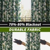 image:imageDriftAway Olive Green Linen Curtains Blackout 84 Inches Long Lined Thermal Window Drapes for Bedroom Back Tab Farmhouse Leaf Home Decoration 2 PanelsLinen Green
