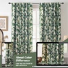 image:imageDriftAway Olive Green Linen Curtains Blackout 84 Inches Long Lined Thermal Window Drapes for Bedroom Back Tab Farmhouse Leaf Home Decoration 2 PanelsLinen Green