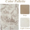 image:imageDriftAway 100 Blackout Curtains Toile Linen Back Tab W52xL84 BlackBeige