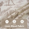 image:imageDriftAway 100 Blackout Curtains Toile Linen Back Tab W52xL84 BlackBeige