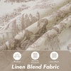 image:imageDriftAway 100 Blackout Curtains Toile Linen Back Tab W52xL84 BlackBeige