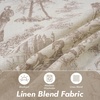 image:imageDriftAway 100 Blackout Curtains Toile Linen Back Tab W52xL84 BlackBeige