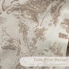 image:imageDriftAway 100 Blackout Curtains Toile Linen Back Tab W52xL84 BlackBeige