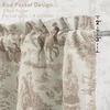 image:imageDriftAway 100 Blackout Curtains Toile Linen Back Tab W52xL84 BlackBeige