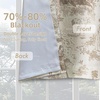 image:imageDriftAway 100 Blackout Curtains Toile Linen Back Tab W52xL84 BlackBeige