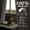 image:imageDriftAway 100 Blackout Curtains Toile Linen Back Tab W52xL84 BlackBeige