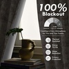 image:imageDriftAway 100 Blackout Curtains Toile Linen Back Tab W52xL84 BlackBeige