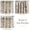 image:imageDriftAway 100 Blackout Curtains Toile Linen Back Tab W52xL84 BlackBeige