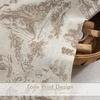 image:imageDriftAway 100 Blackout Curtains Toile Linen Back Tab W52xL84 BlackBeige