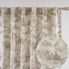 image:imageDriftAway 100 Blackout Curtains Toile Linen Back Tab W52xL84 BlackBeige