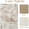image:imageDriftAway 100 Blackout Curtains Toile Linen Back Tab W52xL84 BlackBeige