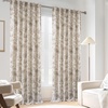 image:imageDriftAway 100 Blackout Curtains Toile Linen Back Tab W52xL84 BlackBeige