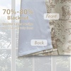 image:imageDriftAway 100 Blackout Curtains Toile Linen Back Tab W52xL84 BlackBeige