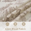 image:imageDriftAway 100 Blackout Curtains Toile Linen Back Tab W52xL84 BlackBeige