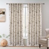 image:imageDriftAway 100 Blackout Curtains Toile Linen Back Tab W52xL84 BlackBeige