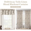 image:imageDriftAway 100 Blackout Curtains Toile Linen Back Tab W52xL84 BlackBeige