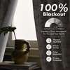 image:imageDriftAway 100 Blackout Curtains Toile Linen Back Tab W52xL84 BlackBeige