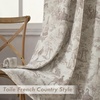 image:imageDriftAway 100 Blackout Curtains Toile Linen Back Tab W52xL84 BlackBeige
