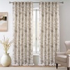 image:imageDriftAway 100 Blackout Curtains Toile Linen Back Tab W52xL84 BlackBeige