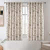image:imageDriftAway 100 Blackout Curtains Toile Linen Back Tab W52xL84 BlackBeige