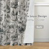 image:imageDriftAway 100 Blackout Curtains Toile Linen Back Tab W52xL84 BlackBlack