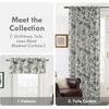 image:imageDriftAway 100 Blackout Curtains Toile Linen Back Tab W52xL84 BlackBlack