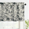 image:imageDriftAway 100 Blackout Curtains Toile Linen Back Tab W52xL84 BlackBlack