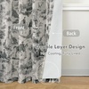 image:imageDriftAway 100 Blackout Curtains Toile Linen Back Tab W52xL84 BlackBlack