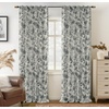 image:imageDriftAway 100 Blackout Curtains Toile Linen Back Tab W52xL84 BlackBlack