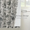 image:imageDriftAway 100 Blackout Curtains Toile Linen Back Tab W52xL84 BlackBlack