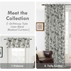 image:imageDriftAway 100 Blackout Curtains Toile Linen Back Tab W52xL84 BlackBlack