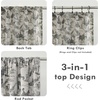image:imageDriftAway 100 Blackout Curtains Toile Linen Back Tab W52xL84 BlackBlack