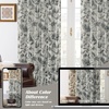image:imageDriftAway 100 Blackout Curtains Toile Linen Back Tab W52xL84 BlackBlack