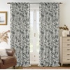 image:imageDriftAway 100 Blackout Curtains Toile Linen Back Tab W52xL84 BlackBlack