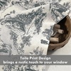 image:imageDriftAway 100 Blackout Curtains Toile Linen Back Tab W52xL84 BlackBlack